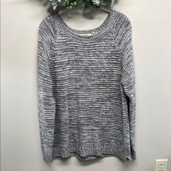 Faded Glory Speckled Gray Knit Sweater XL (16-18) - Picture 1 of 14